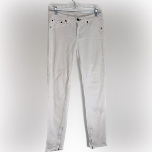 Rag and bone brushed cotton zipper capri